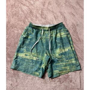 lululemon athletica Green and Yellow Board Shorts